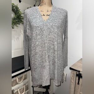 Miss Chievous Light Gray Women's Tunic Top